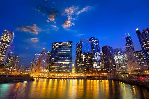 Skyline of the city that perfected the CORR Strategy by Nate Reichard Chicago businessman.